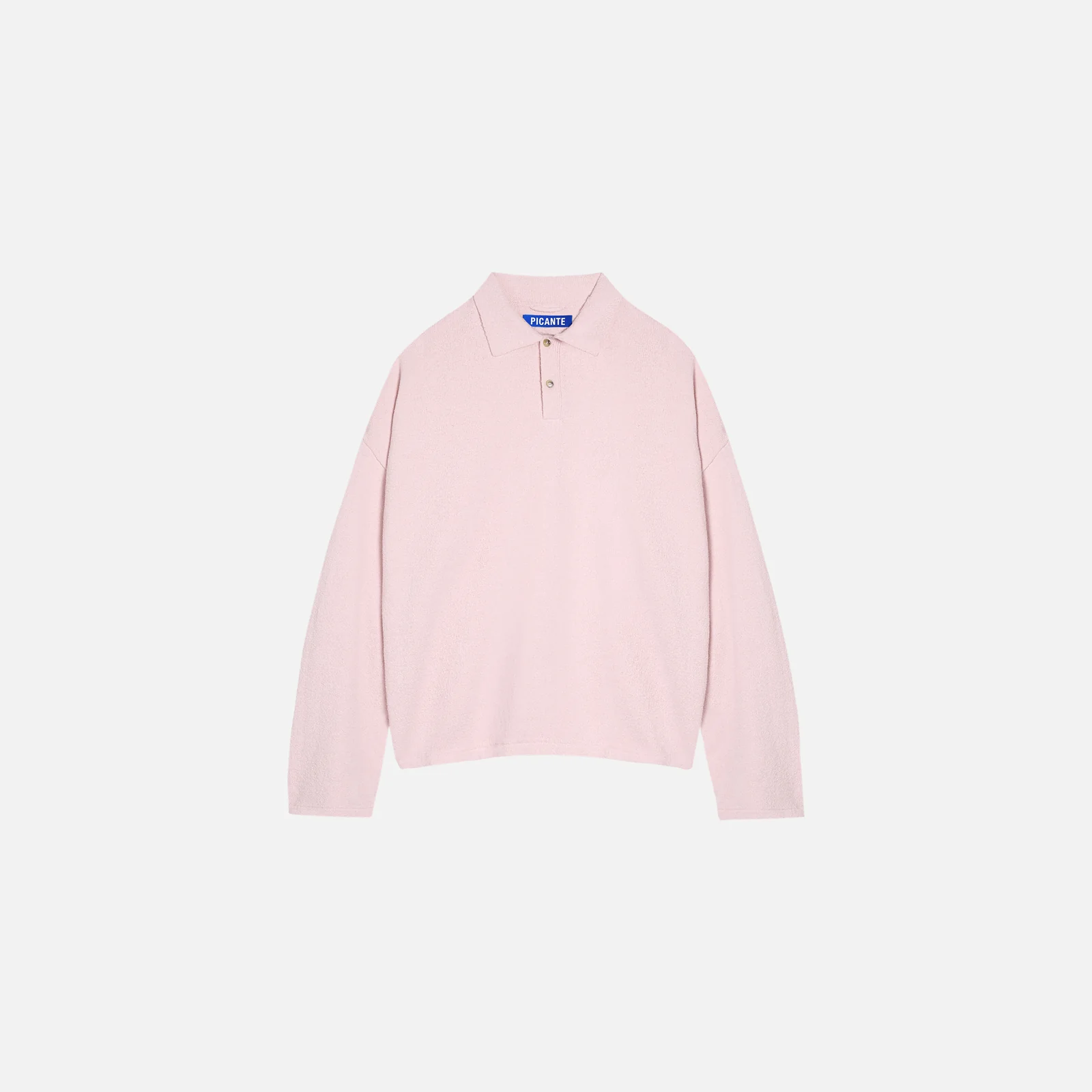 Boucle Hover Longsleeve Knit Polo ii Boucle Hover Longsleeve Knit Polo ii