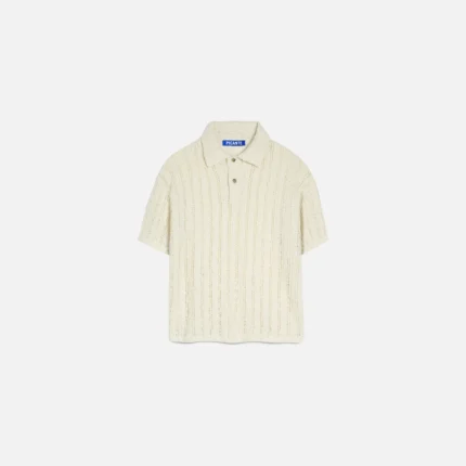 Picante Pointelle Knit Polo Shirt