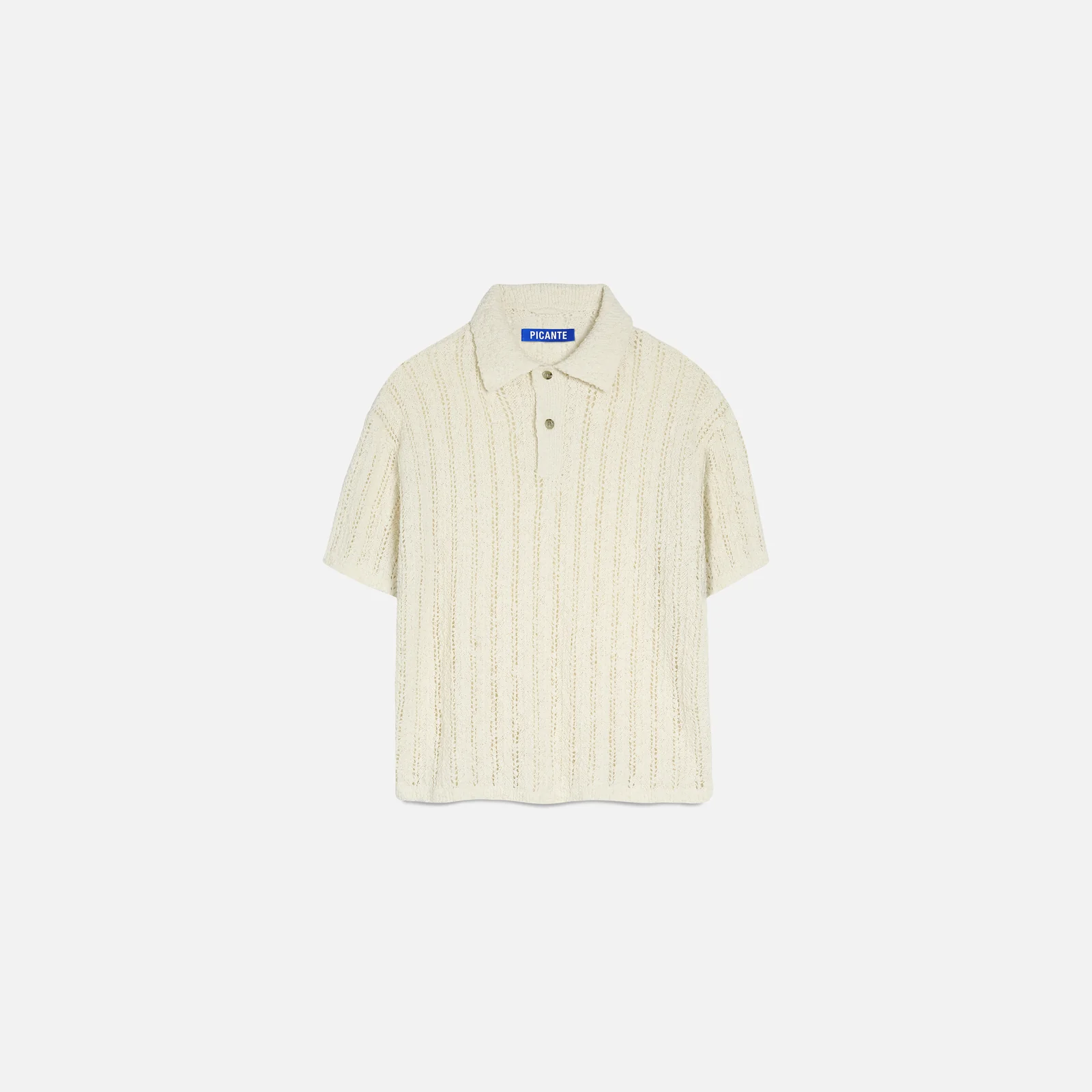 Picante Pointelle Knit Polo Shirt Picante Pointelle Knit Polo Shirt