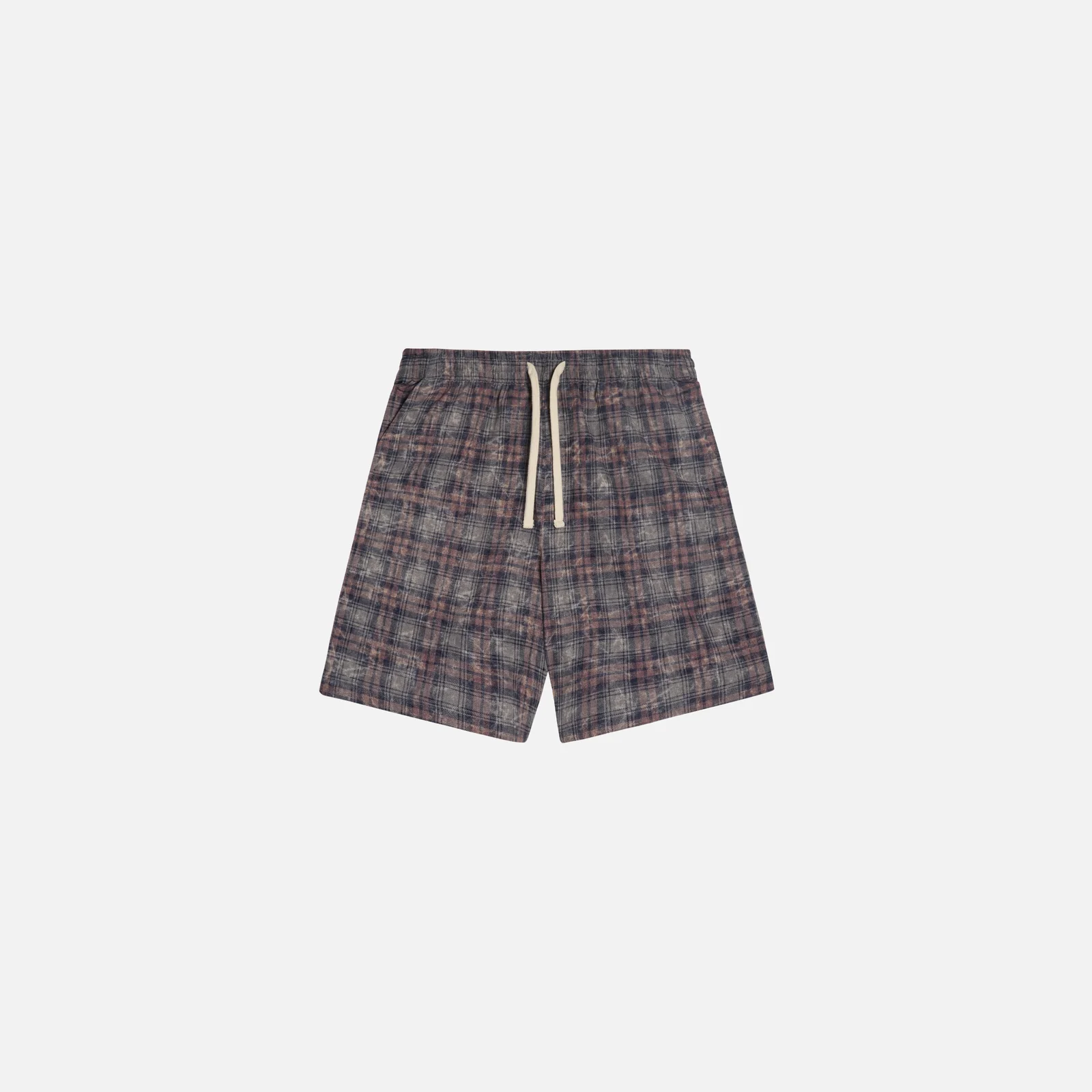 Rocco Shirting Shorts Bleached Check f Rocco Shirting Shorts Bleached Check f